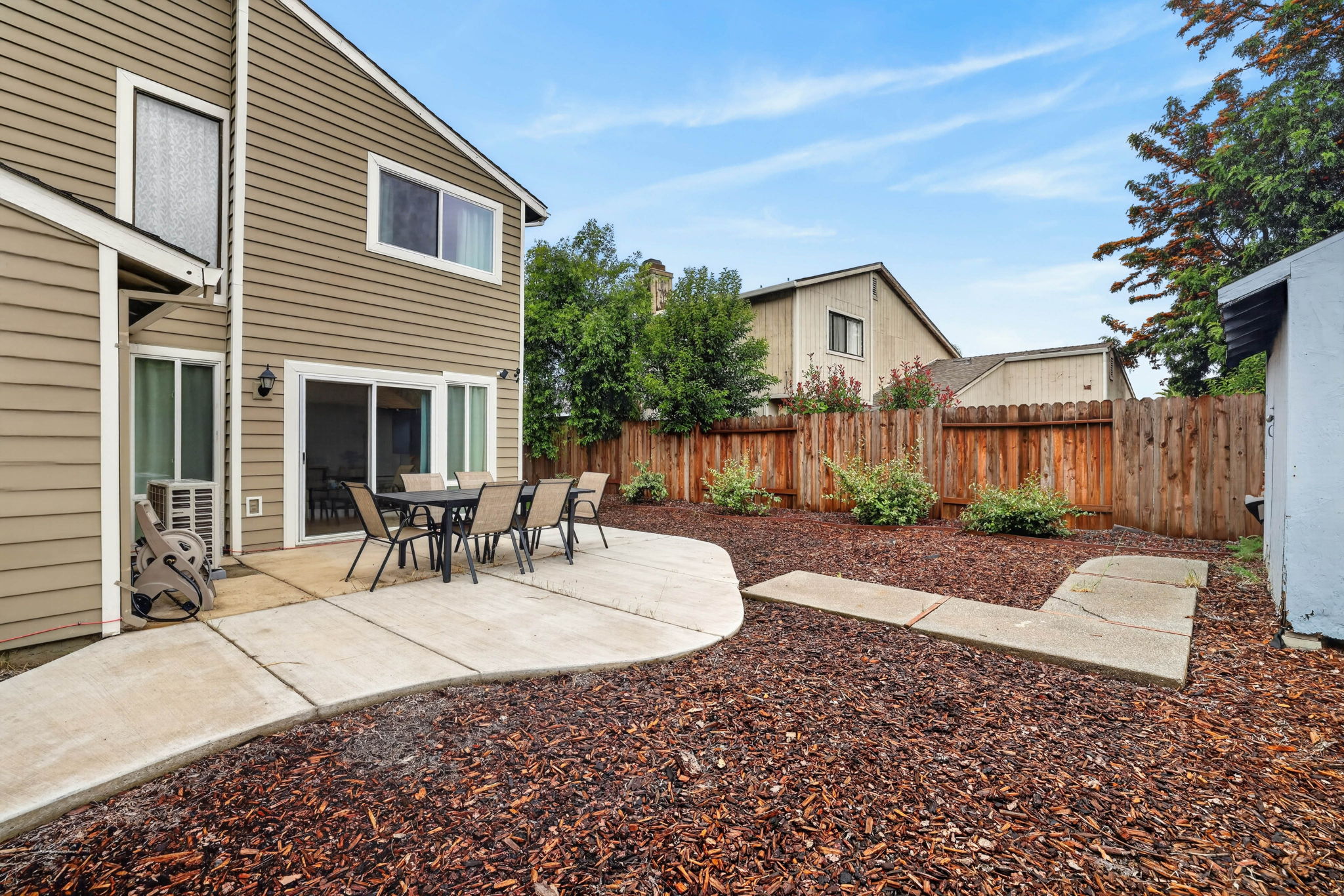 Outdoor dining patio